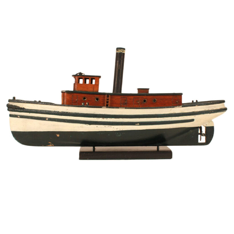 Sold: Folk Art Tugboat – Old as Adam