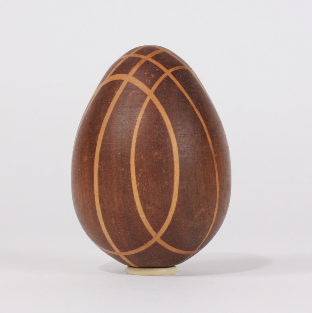 Darning Egg, Turned Wood; Unknown manufacturer; 1940-1950; WY